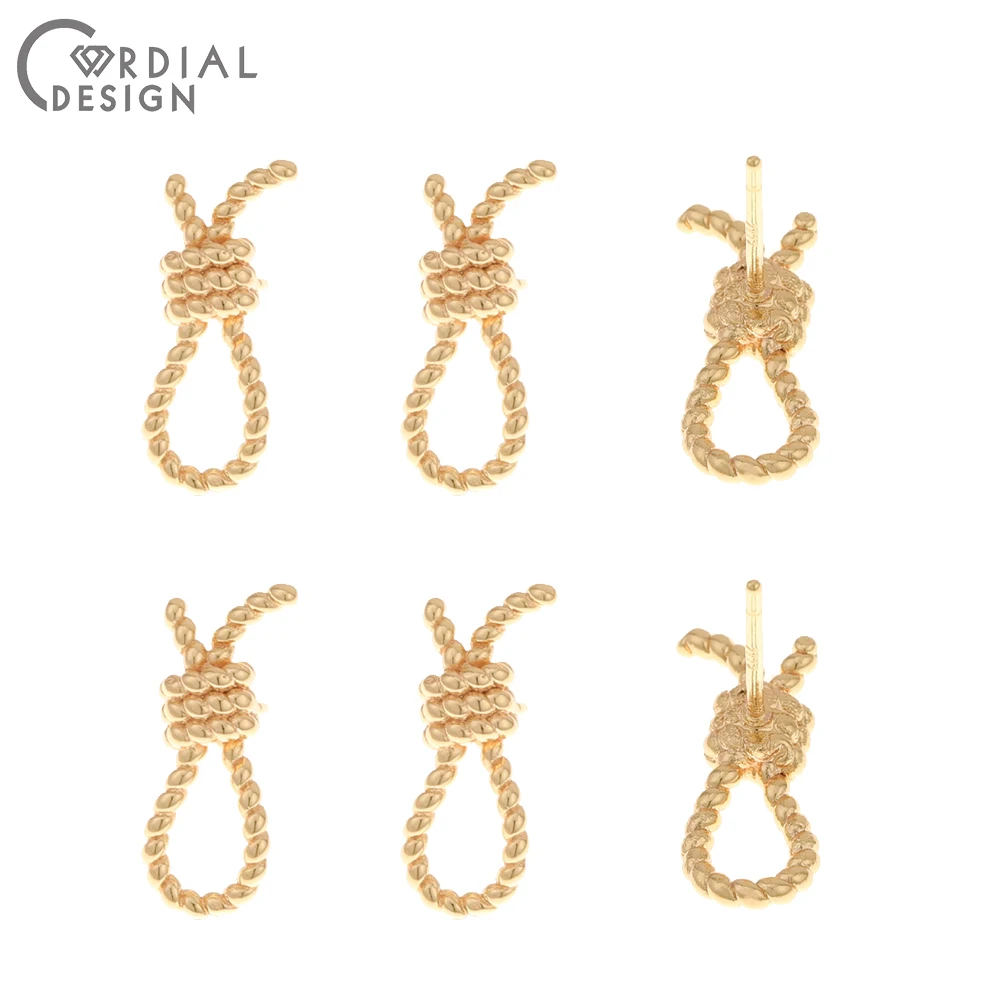 

Cordial Design 50Pcs 7*17MM Jewelry Accessories/Earrings Stud/Genuine Gold Plating/Hand Made/DIY Part/Jewelry Findings Component
