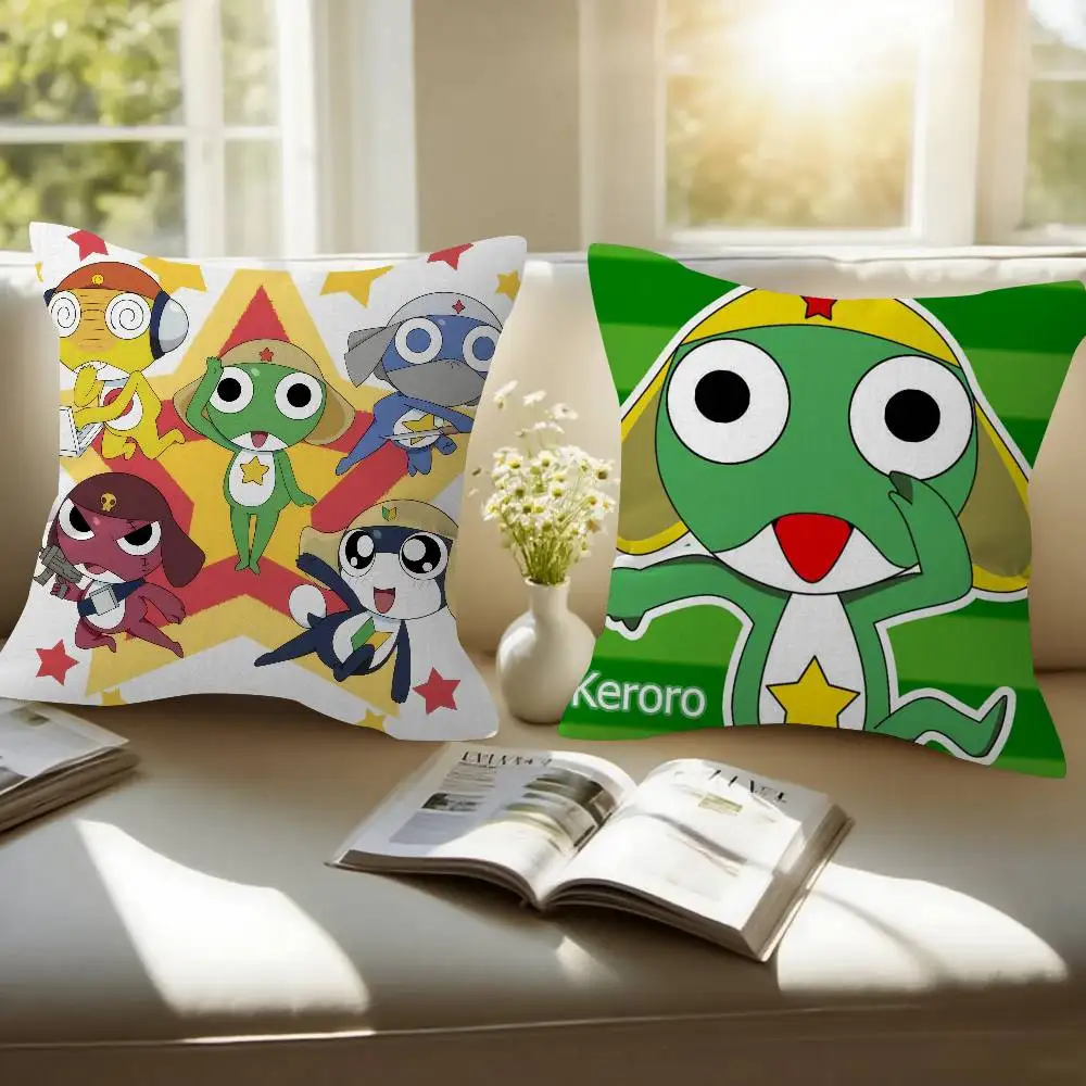 Hot Gunsou Keroro frog   Pillowcase toon Gift Cushion Cover Bedroom Home Sofa Chair Seat Decor pillow case