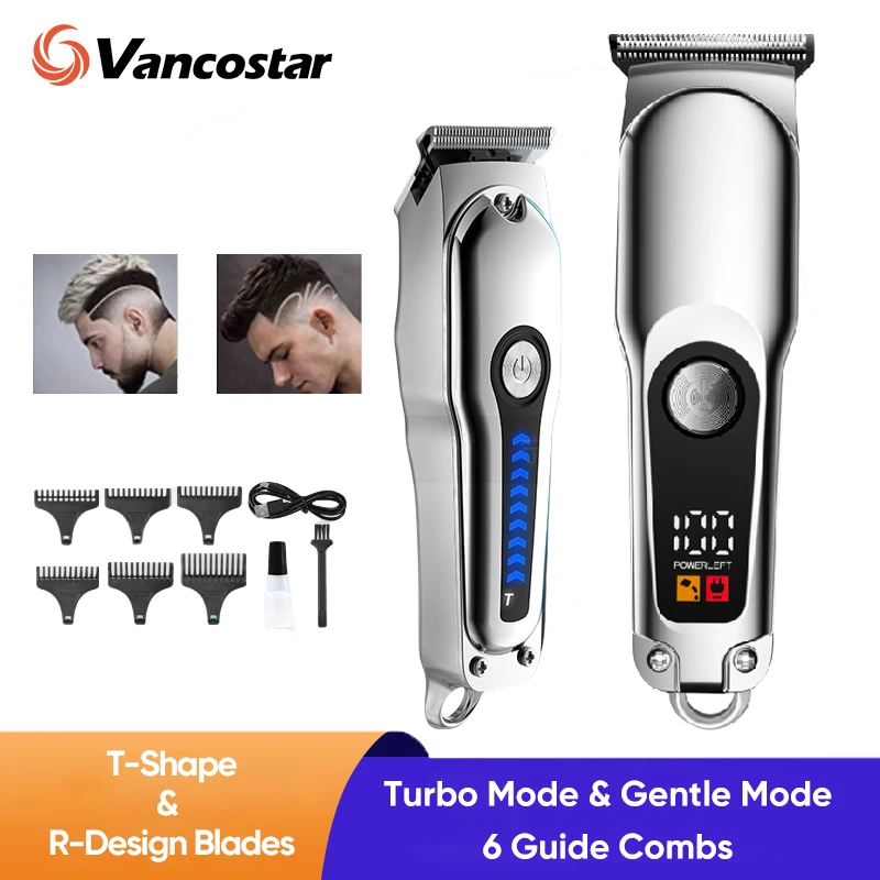 

Машинка для стрижки волос, машинка для стрижки волос, перезаряжаемая от USB, беспроводная Т-лезвие, парикмахерская стрижка, уход за волосами, домашнее использование для укладки, триммер для бороды