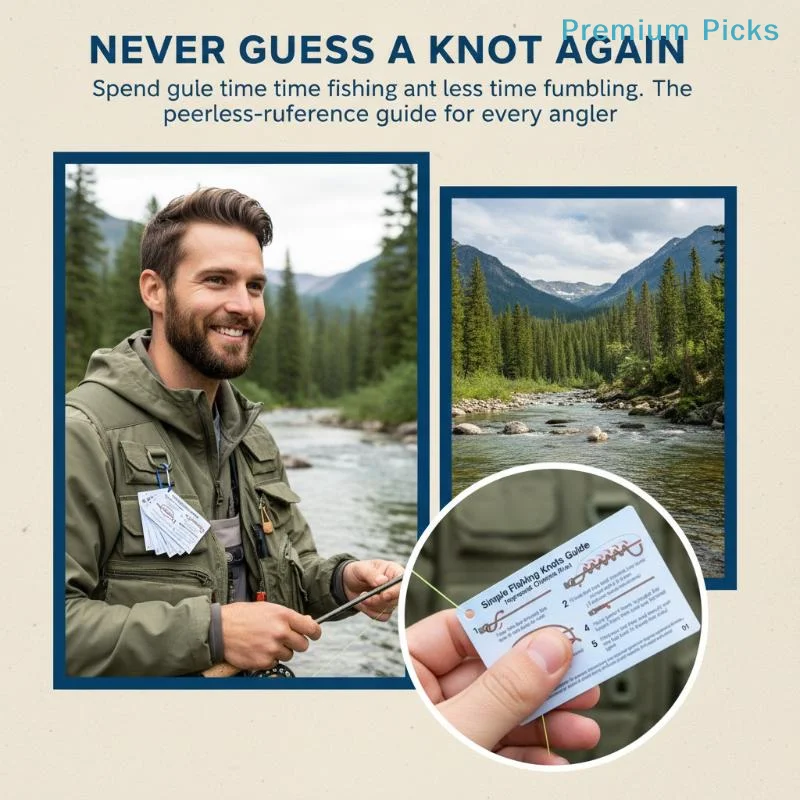 6PCS/1set Fishing Knot Guide Card, Containing 12 Of The Most Practical Fishing Knots, With Storage Buckle, Durable PVC Card