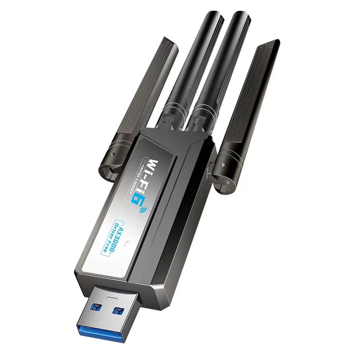 A14M New 3000Mbps WiFi 6E Wireless Network Card Dual Band 2.4G/5GHz USB 3.0 Receiver Dongle WiFi Adapter for Win 10/11
