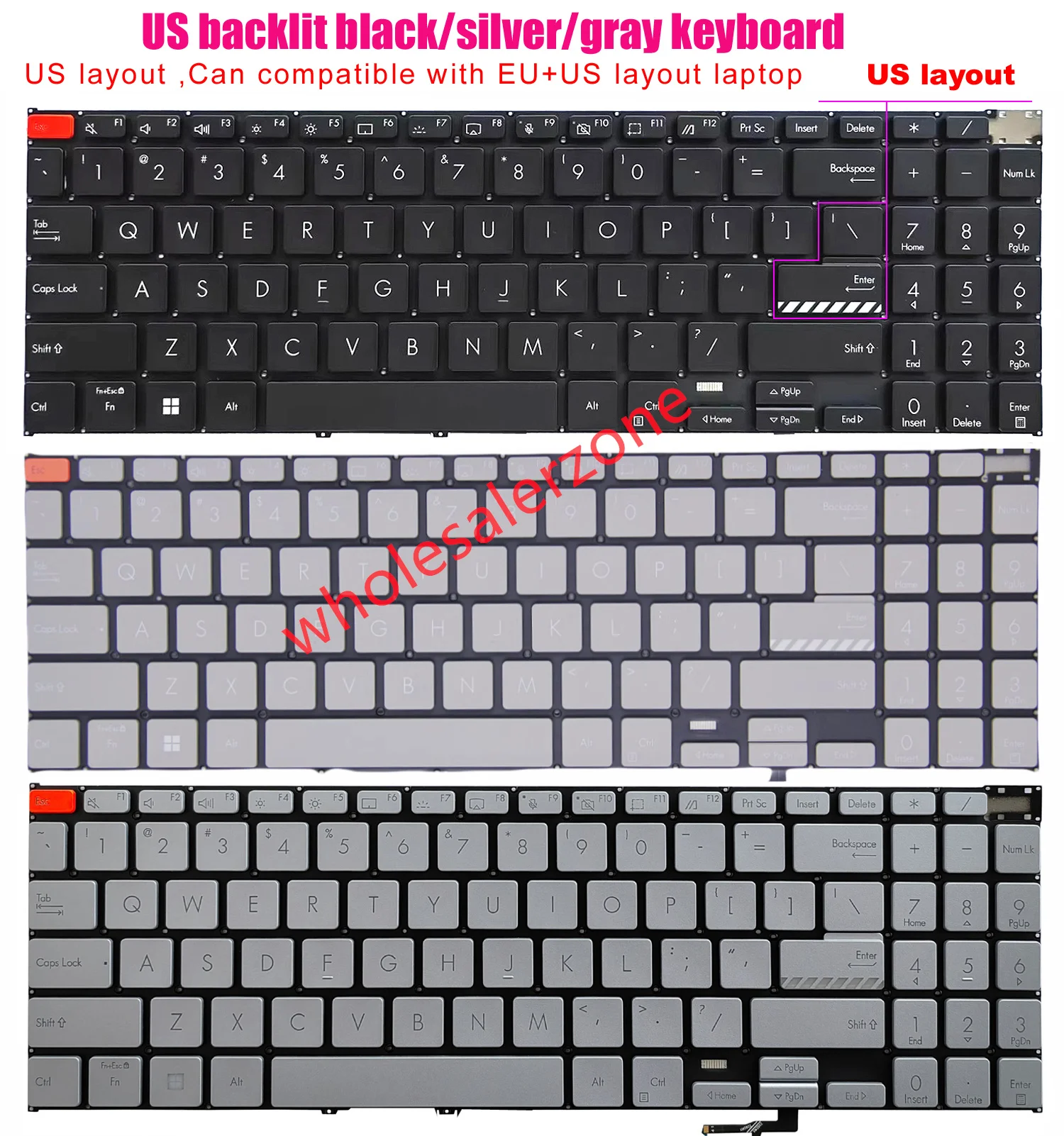 

New US backlit Keyboard For ASUS K3502 K3502Z K3502ZA K5602 S5602 S5602Z S5602ZA X5602 S3502 M3502 M3502Z M3502Q M5602 Laptop