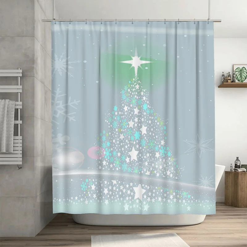 

Tuniu Enchanting Starry Night Bathroom Shower Curtain Whimsical Celestial Decor Dreamy Galaxy Vibes Waterproof Fabric Elegant Ho