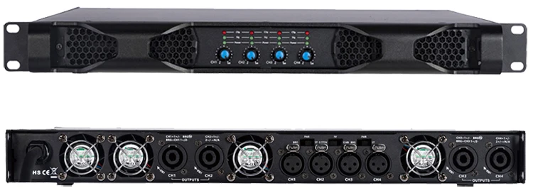 Hot Sale 1U Amplifier 1800W*2 Amplifier Class-D 2 Channels Professional Amplifier for Line Array System