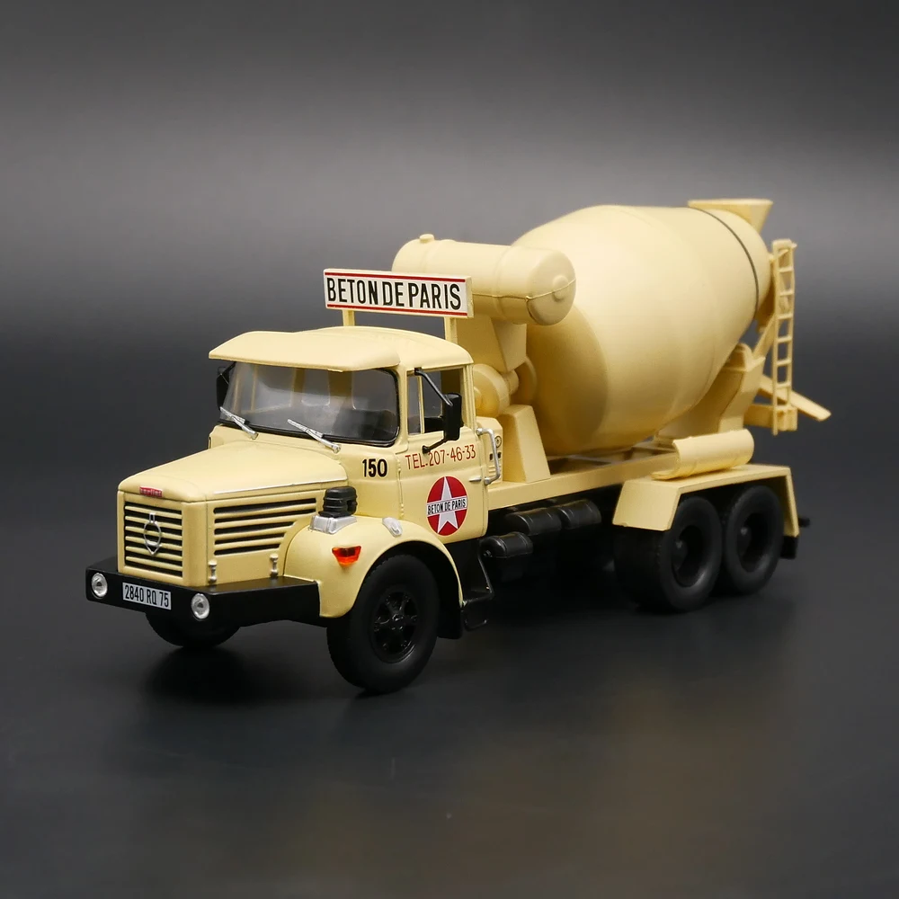 Diecast Ixo 1:43 Scale Berliet PMH Cement Mixer Truck Concrete Mixer Truck Alloy Engineering Equipment Alloy Car Model