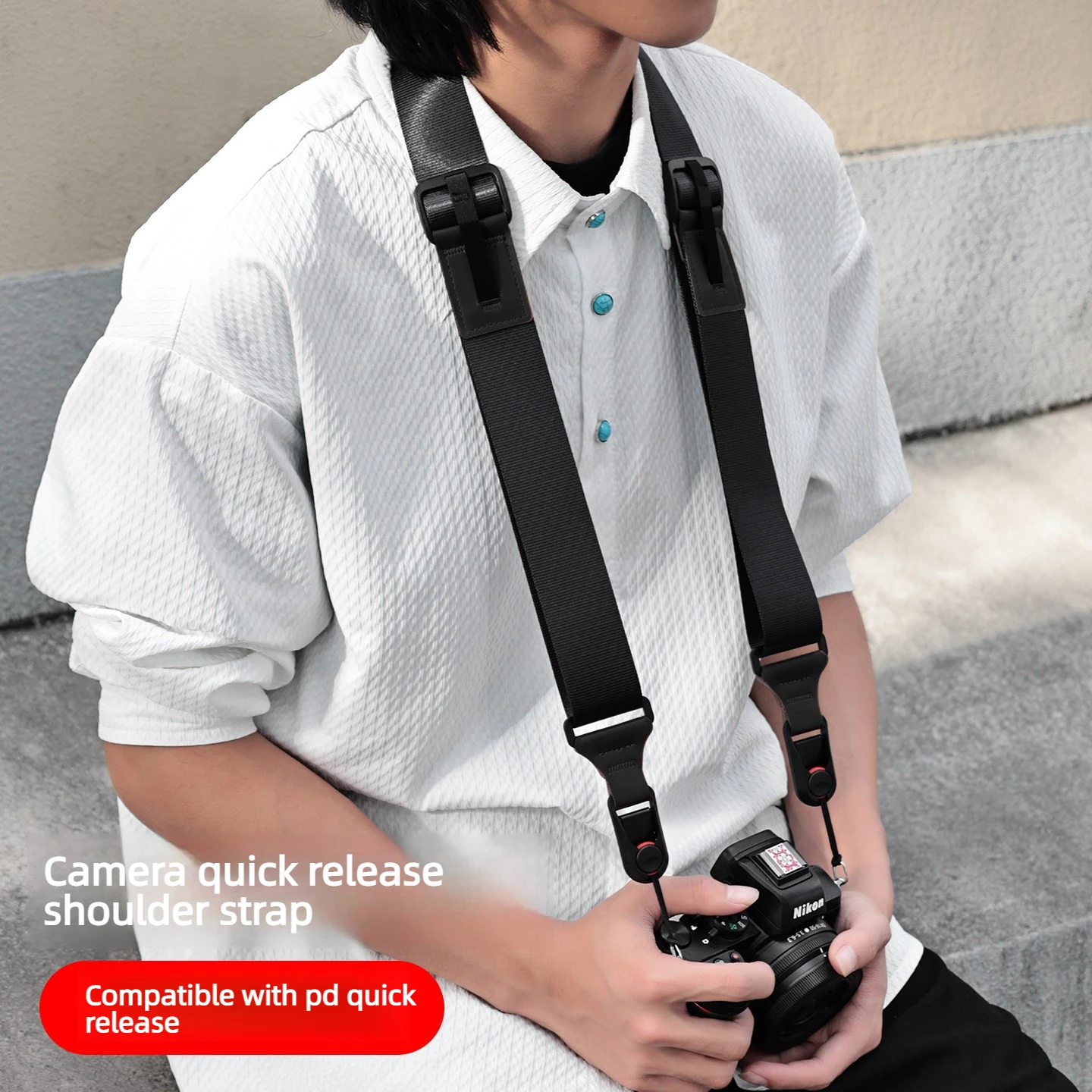 

Camera Quick Release Shoulder Strap Compatible for PD Suitable for Canon Fuji Mirrorless Camera Diagonal Cross Decompression