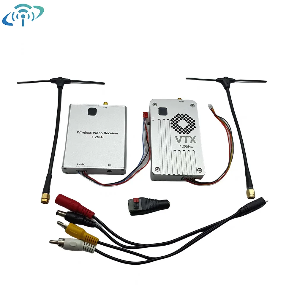 vtx fpv 1.2G 5W الطائرة بدون طيار جهاز ريسيفر استقبال وإرسال الفيديو 1080MHz-1360MHz 5 واط FPV VTX VRX ل FPV طويلة المدى سباق الطائرة بدون طيار