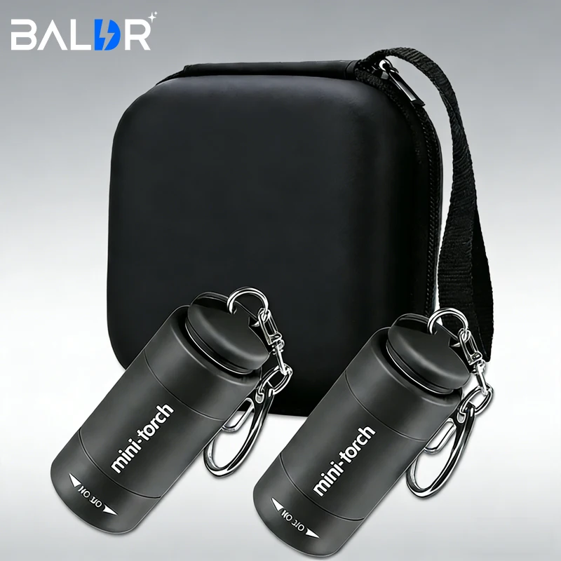 

Mini Keychain Lamp Pocket USB Rechargeable LED Strong light Multifunctional Light Flashlight Waterproof Outdoor Hiking Camping