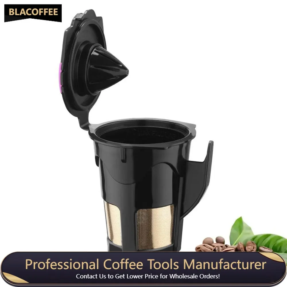 

2PCS Coffee Capsules Kitchen Accessories Stainless Steel Filling Filter Cup 2.0 Keurig K-Cup Pod Reusable Ground Coffee Filter