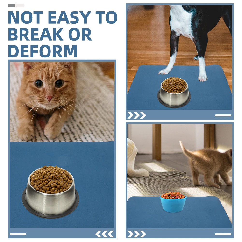 

Absorbent Pet Feeding Mat Diatomite Dog Cat Bowl Mat Reusable Thick Placemat Water Absorbing Floor Protector for Food Water