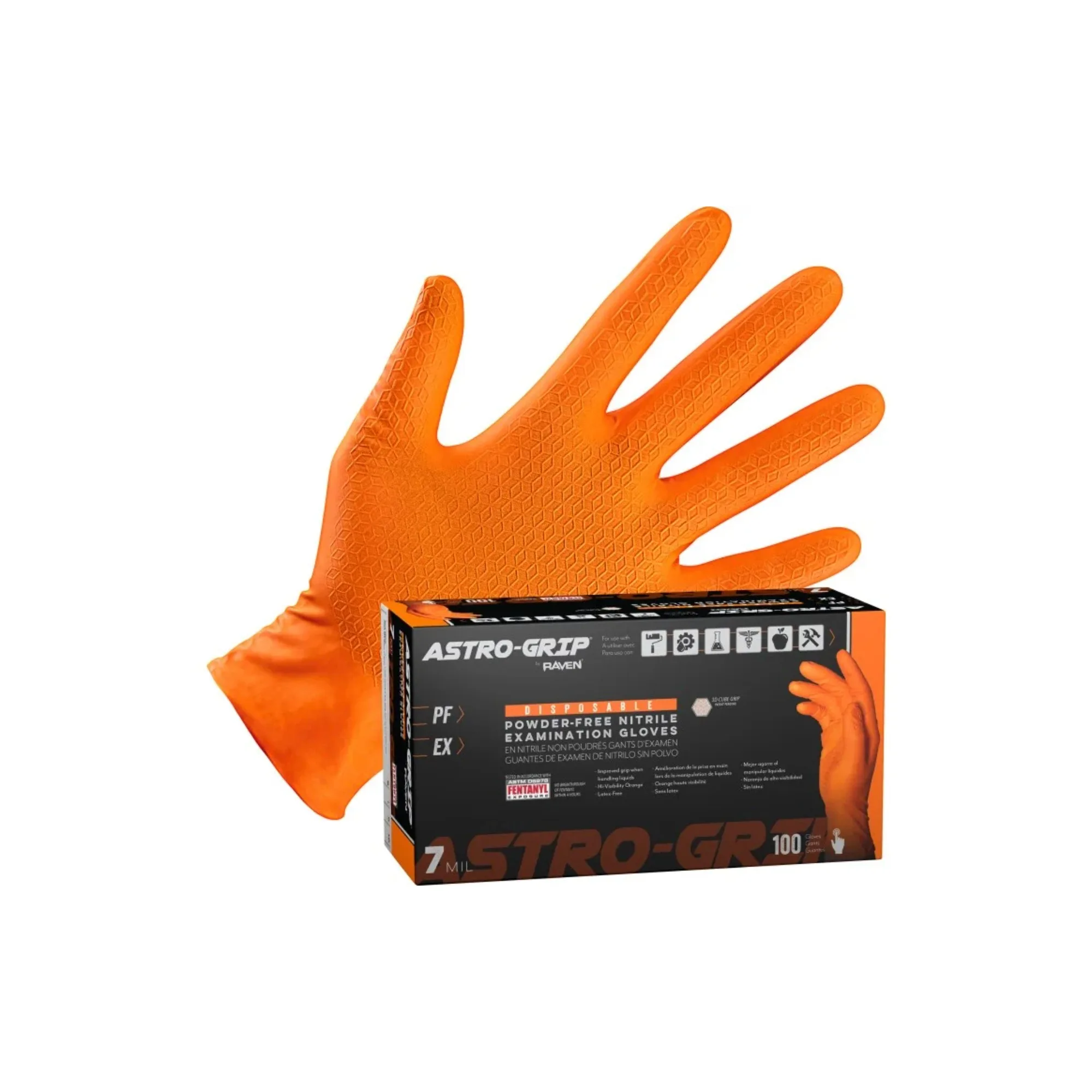 

Powder-Free Nitrile Disposable Gloves , Size M, 100 Gloves/Box ﻿