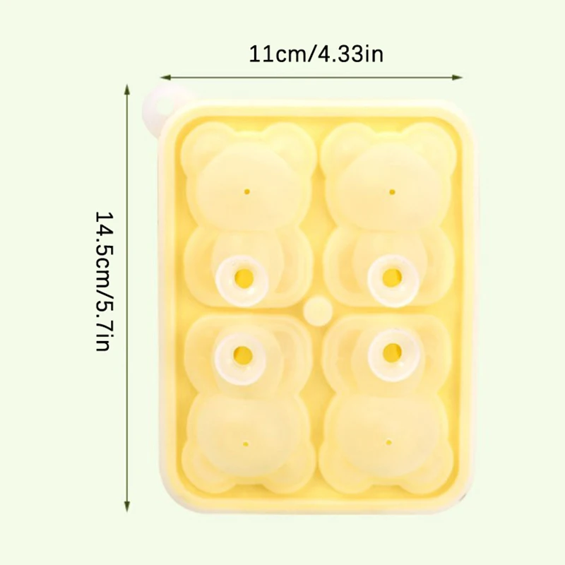 Silikon bär Form Eiswürfel form DIY Eisfach hausgemachte Milch tee Kaffee Getränk Eiswürfel Werkzeug leiste liefert