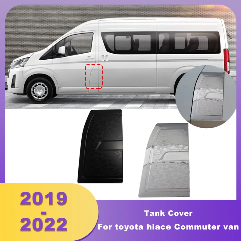 ABS Chrome Tank Cover Fuel Gas Cap For Toyota Hiace Commuter Van 2019 2020 2021 2022 2023