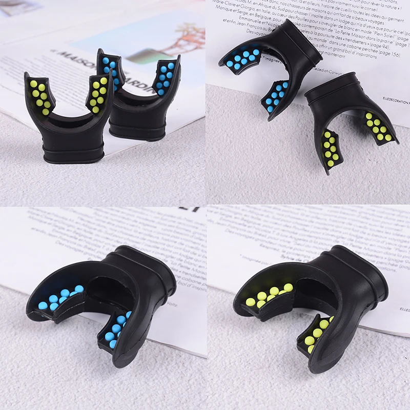 Silicona para buceo con pestaña de color, regulador de repuesto, snorkel, pieza bucal