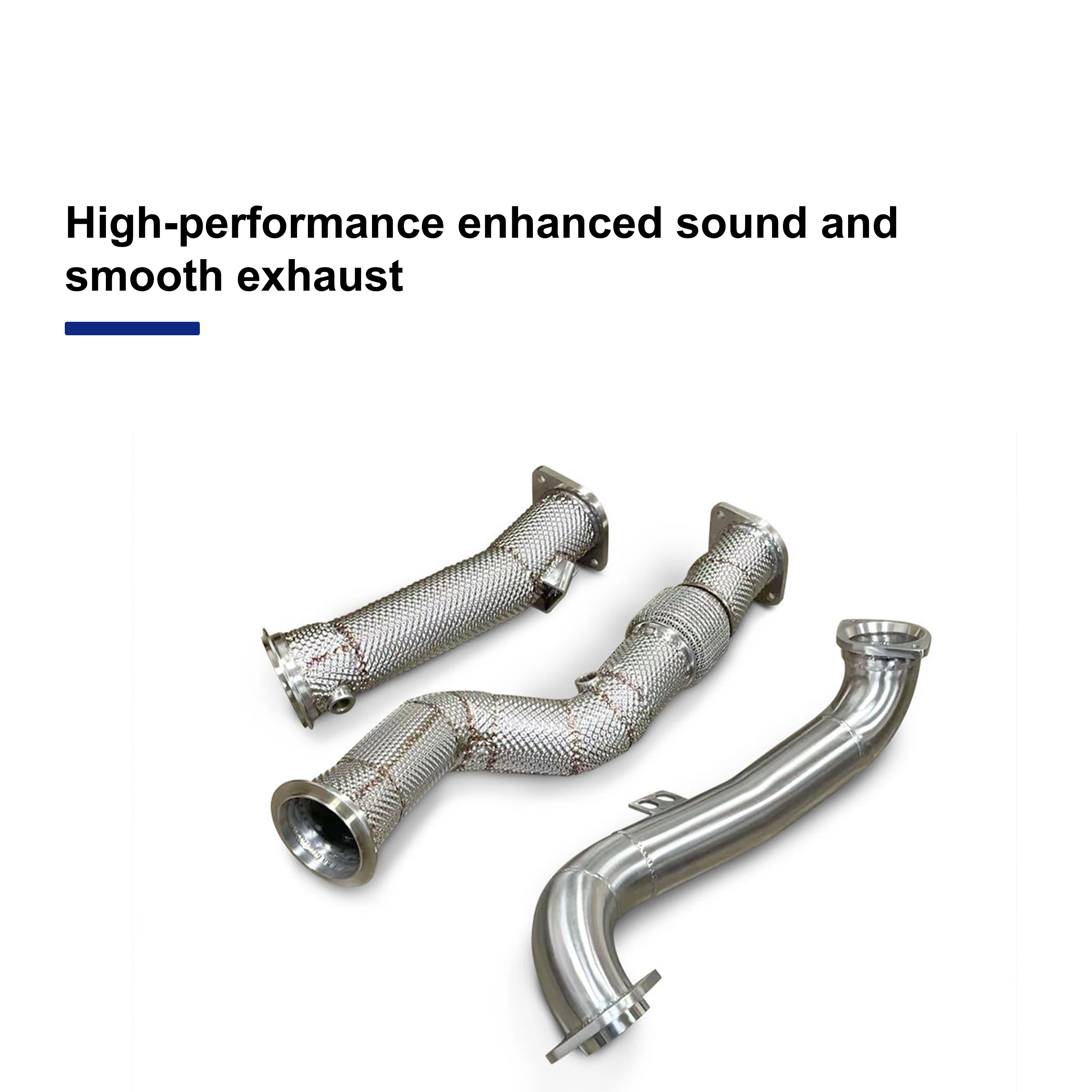 ACE Car Accessories Exhaust Systems for BMW M3 M4 Competitio G80 G82 S58 3.0T Downpipe Free Flow Performance Exhaust Pipe