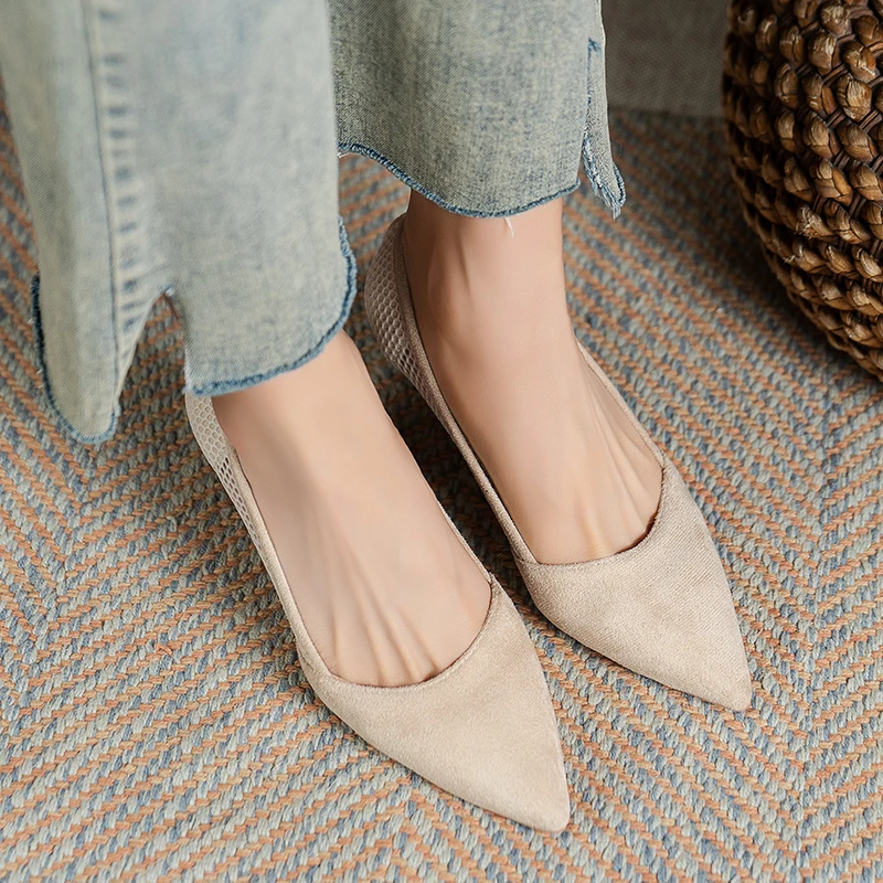 2023 décolleté da donna scarpe estive tacchi alti sottili Sexy scarpe a punta Slip-on per feste di matrimonio scarpe di moda di marca per signora femminile