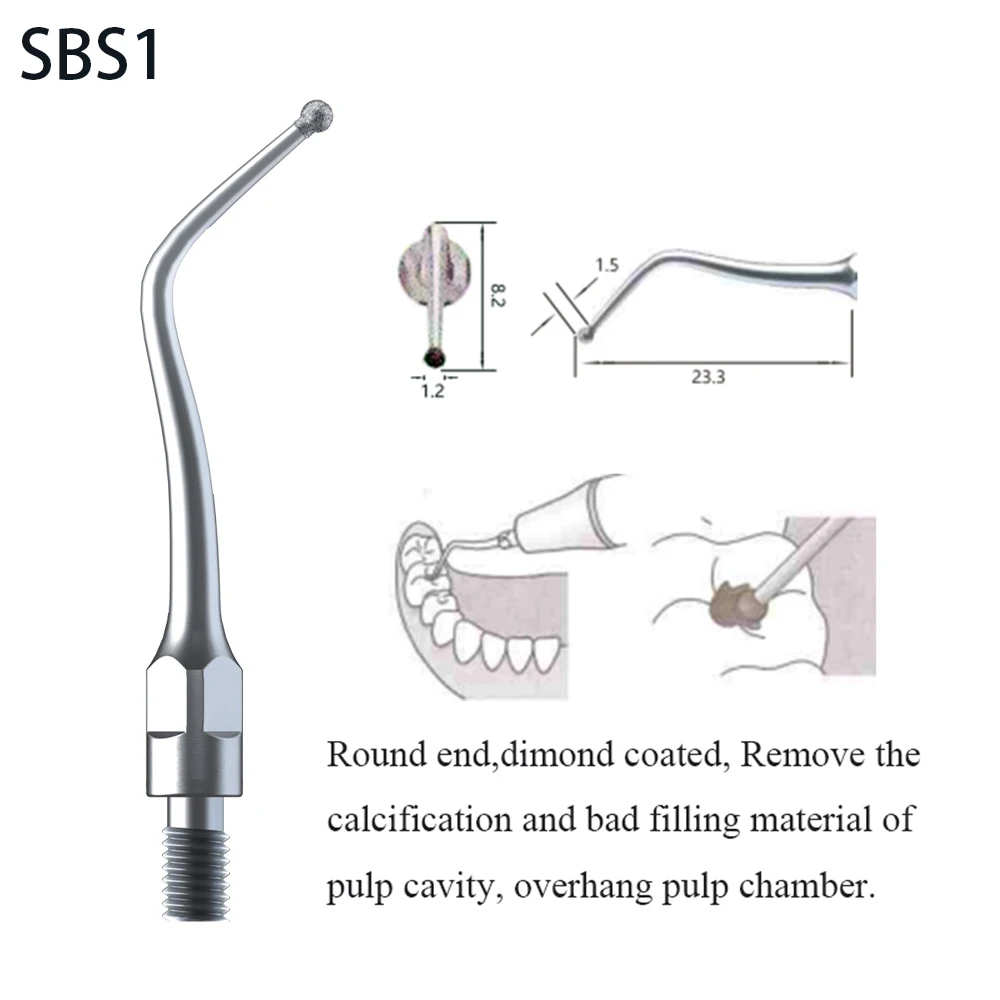 Dental Ultrasonic Scaler Scaling Tips GS1 GS2 GS3 PS1 PS3 Endodontic Tips for SIRONA Ultrasonic Scaler Handpieces Wholesales