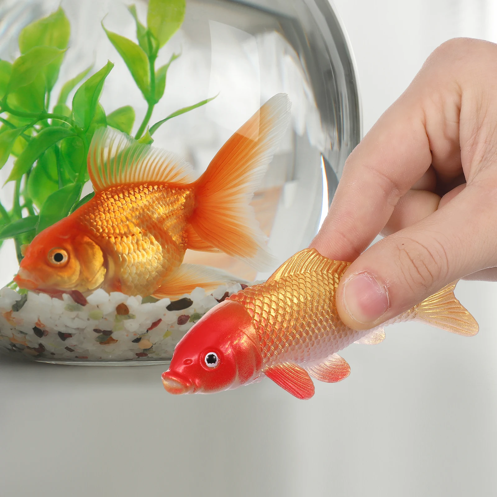 

8pcs Simulated Pvc Fake Aquarium Accessories For Aquarium Tank Decor Bowl Realistic Fish Accessories Plastic Fish