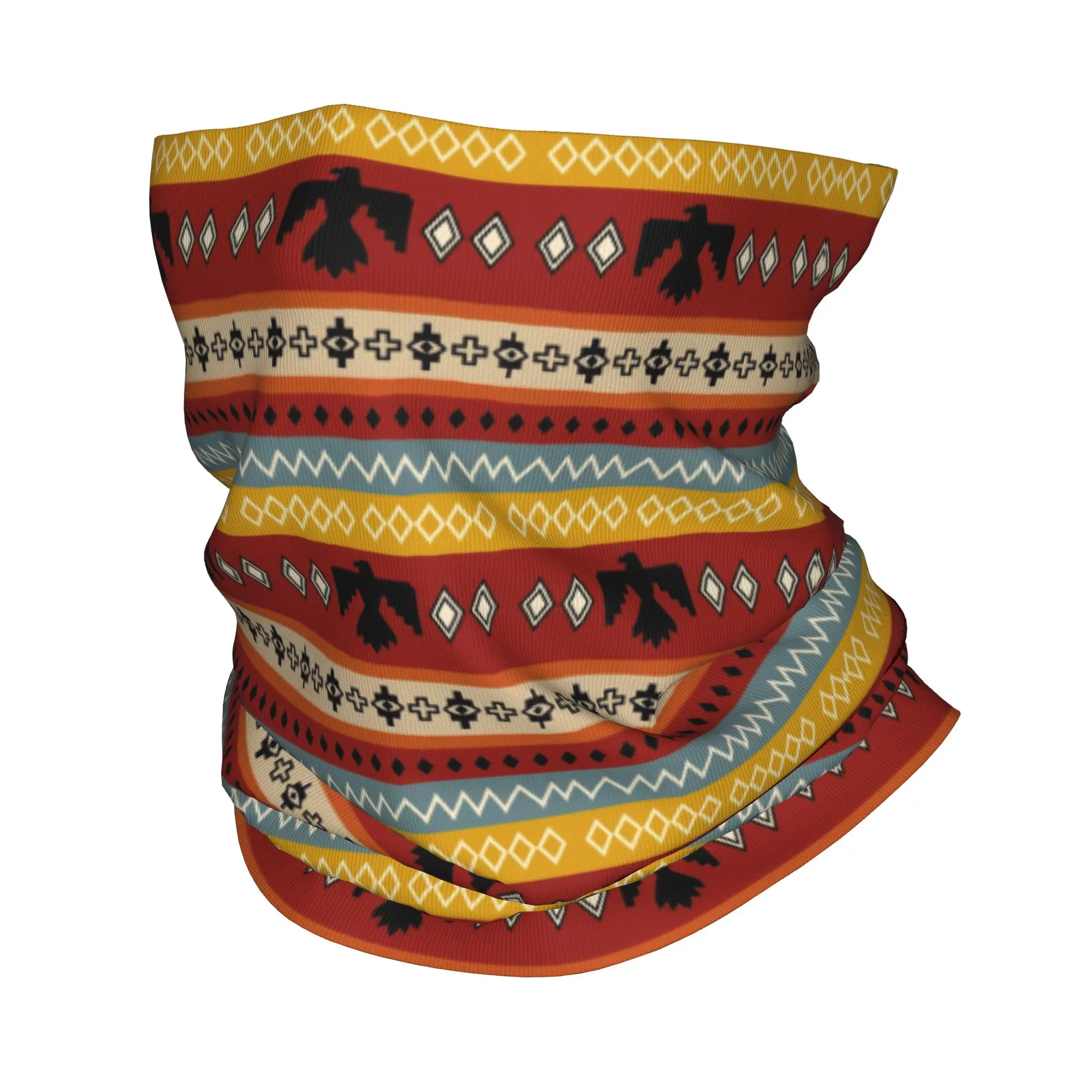 Tribal Crow Raven A Bold Native Spirit Bandana Neck Gaiter Printed Wrap Scarf Warm Headband Running For Men Women Adult