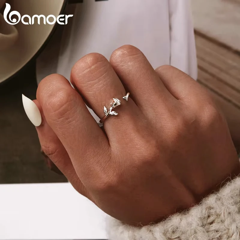 Women's 925 Silver Rose Thorns Ring