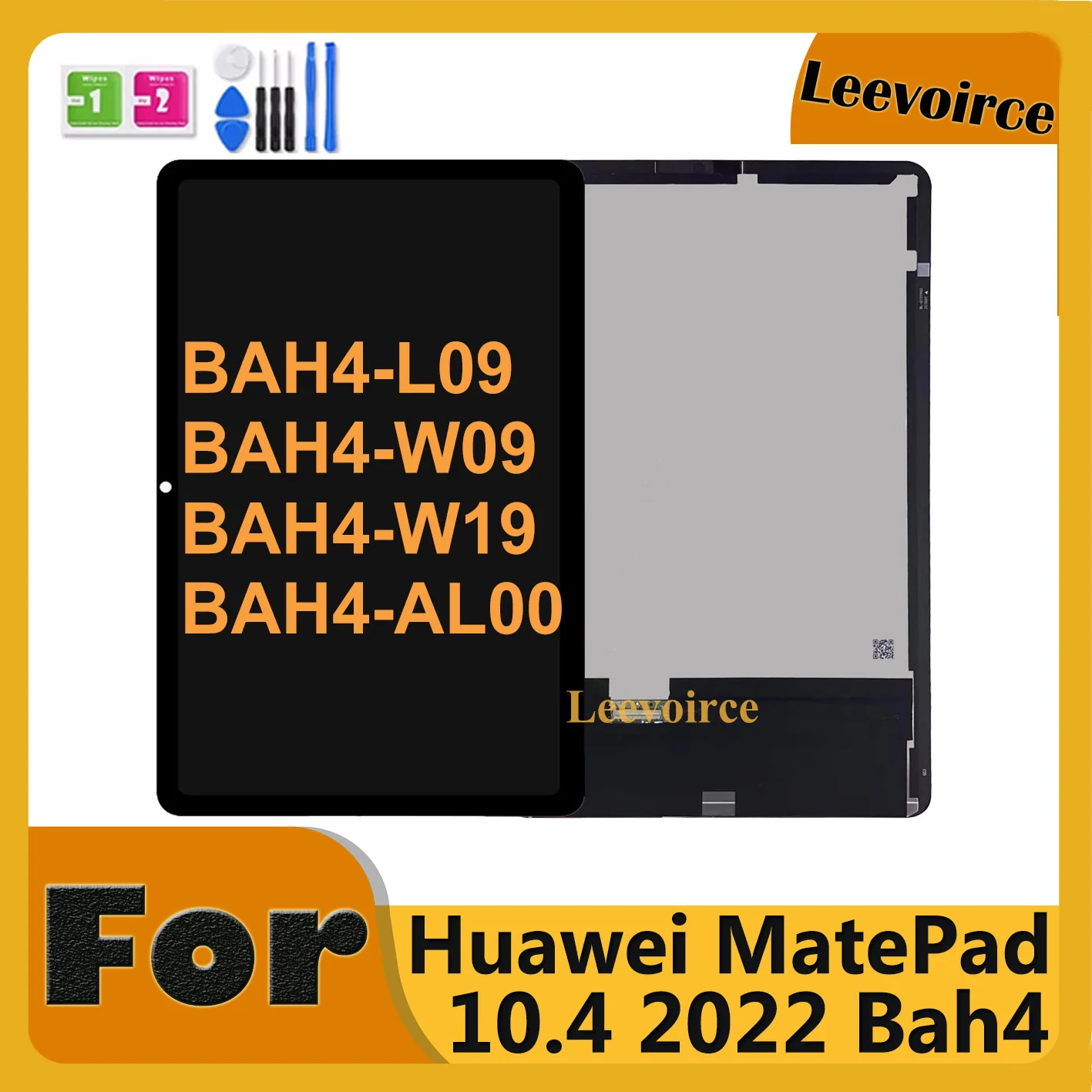 For HUAWEI MatePad 10.4 2022 BAH4 W09 Disply Tablet Screen BAH4-W09 BAH4-AL00 AL10 BAH4-W19 W29 W39 BAH4-L09 LCD Touch Assembly