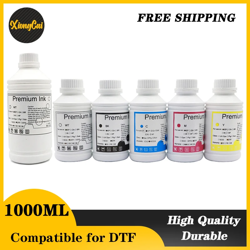 

1000ml White 500ML DTF Ink Kit Film Transfer Ink For Direct Transfer Film Printer For Printer PET Film Printing And Transfer