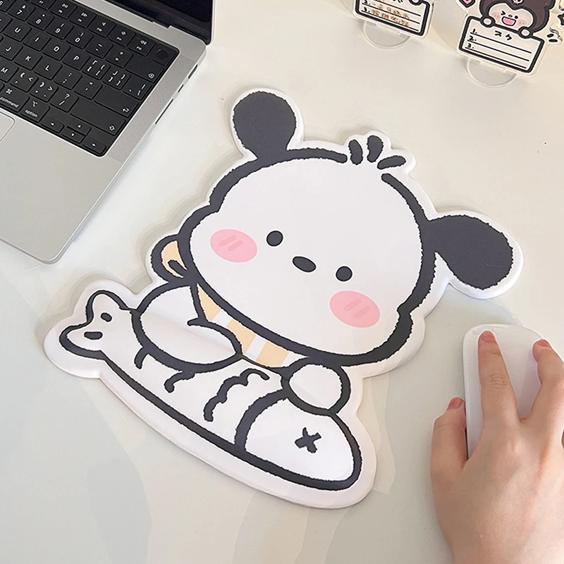 Cute Cartoon Pacha Dog Keyboard Wrist Rest Pad Cute Soft Memory Foam Mouse Pad Desktop Typing Pain Relief Office Home Mousepad