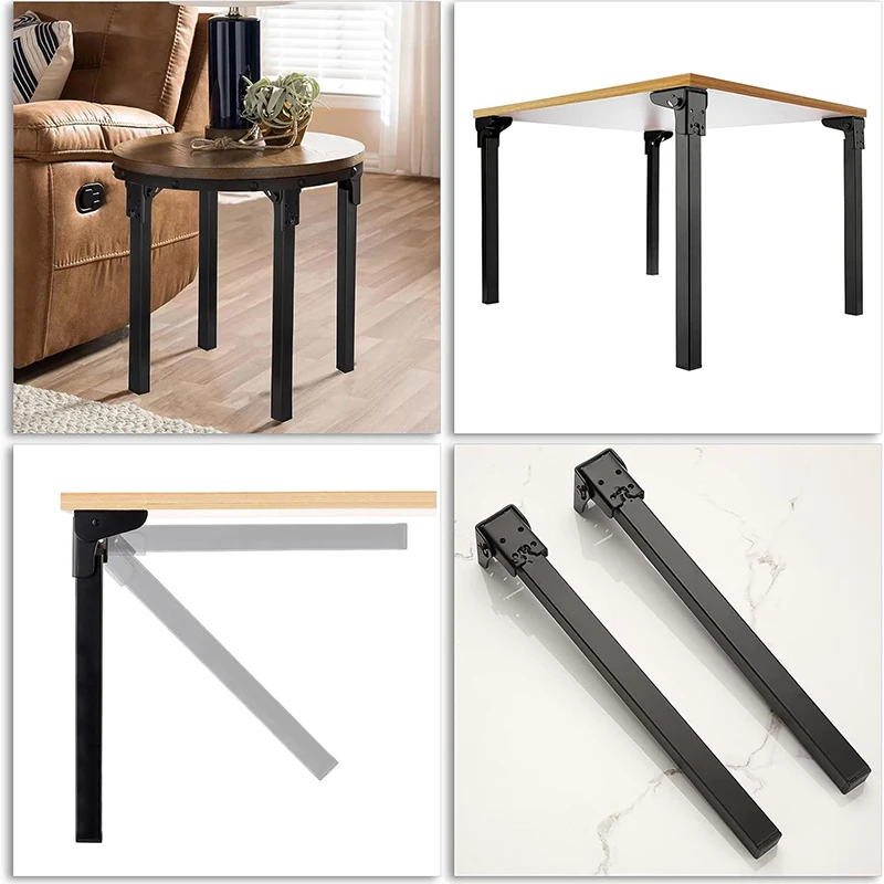 1Pcs Foldable Furniture Feet Table Cabinets legs Sofa Bed TV Cabinet Feet Folding Furniture Legs Table Feet Accessories