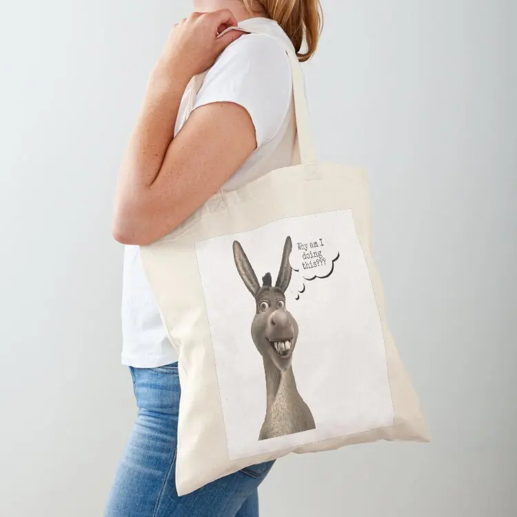 

Donkey - why am i doing this Tote Bag Eco bag female bag Large bags for women shopper women canvas