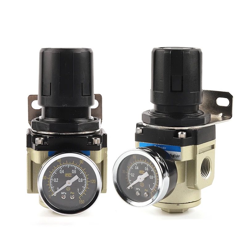 AR2000 AR3000 AR4000 AR5000 1/4'' Air Pressure Regulator Control Compressor Pump Gas Regulating Treatment Units with Gauge