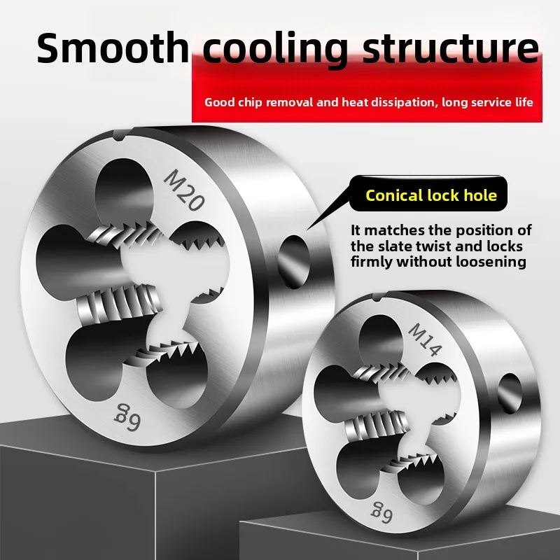 합금강 원형 플레이트 톱니 수동 나사 렌치 세트 - M4 M6 M8 M10 M12 M16 사이즈용 미세 톱니 슬리브 콘