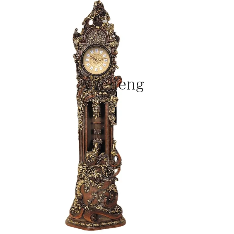 

Zc Hall the Grandfather Clock Vertical Bell Large Standing Grandfather Clock Antique Clock TV Cabinet next to Floor Ornaments