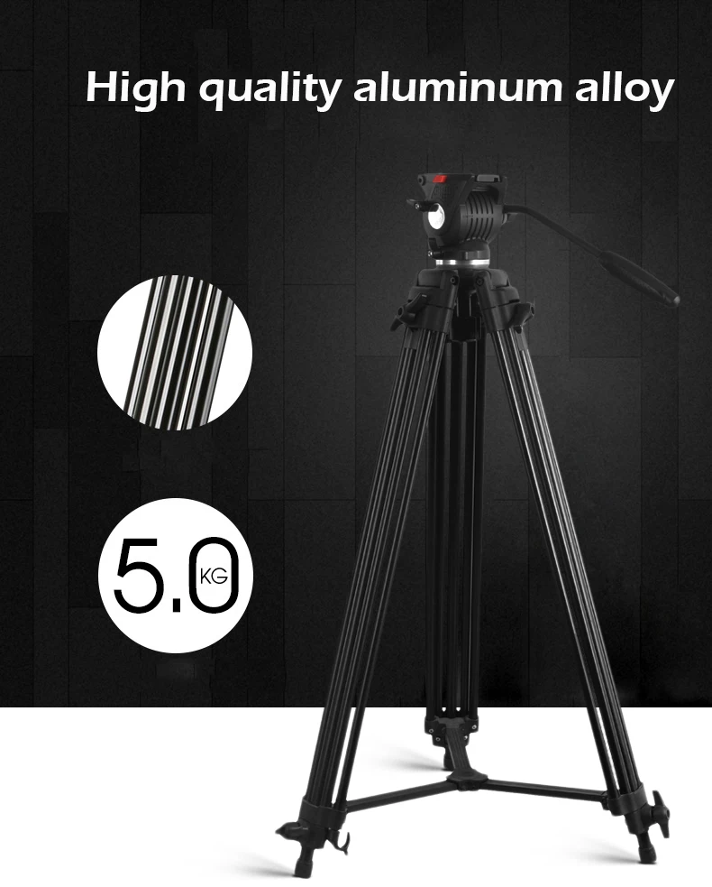 Camera tripod 1 m 9 SLR tripod photography camera bracket hydraulic damping hydraulic PTZ damping tripod