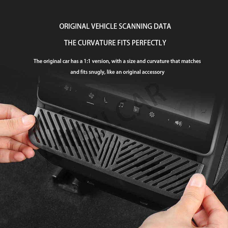 ل تسلا نموذج Y إطلاق/عصابة/نموذج 3 + المرتفعات الخلفية مكيف الهواء غطاء المخرج الخلفي العادم مصبغة الغبار قذيفة الملحقات #4