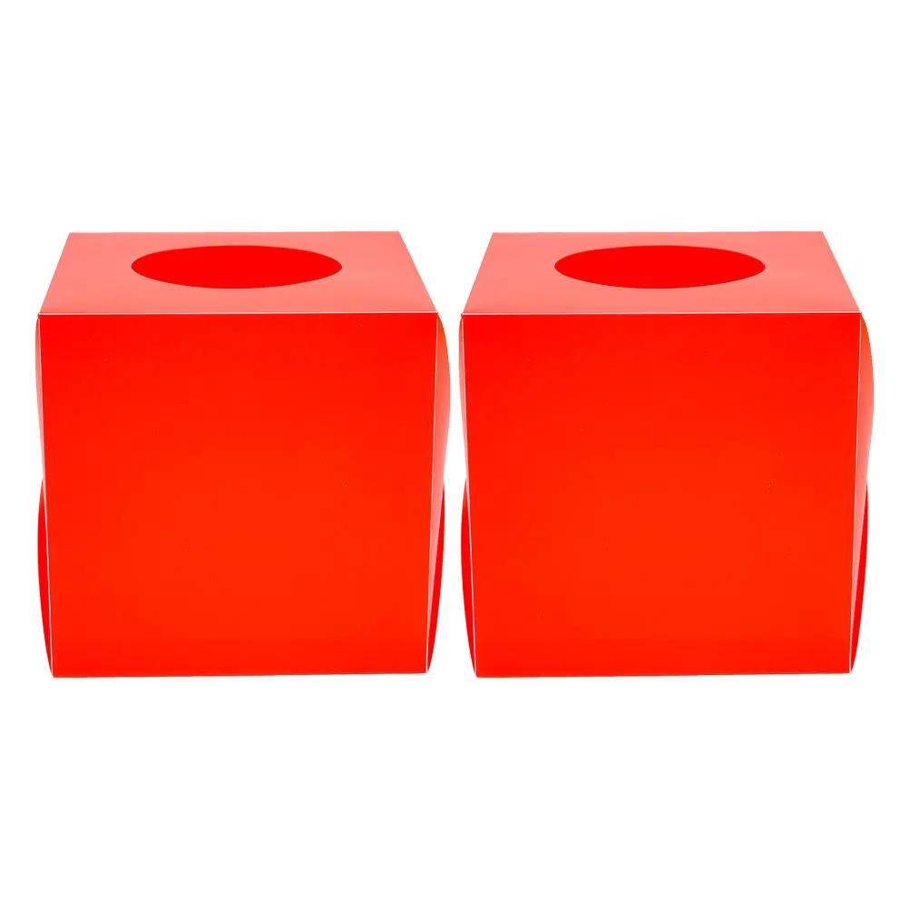 2Pcs Multi-Function Lottery Box Portable Raffle Ticket Container for Office Gathering Event Voting Suggestion Draw