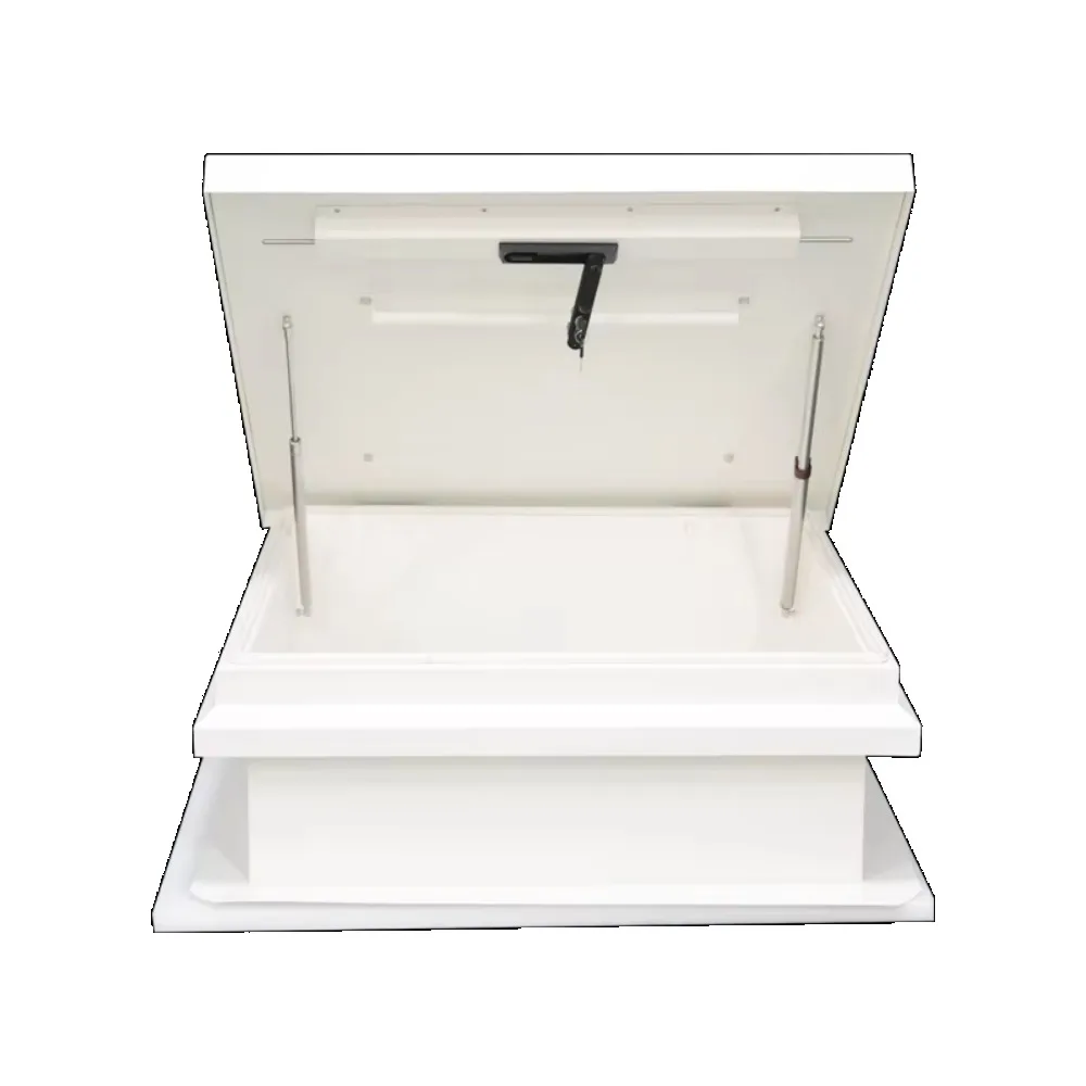 Roof maintenance panel aluminum roof hatch 600 * 600mm for supermarket sales, used for project