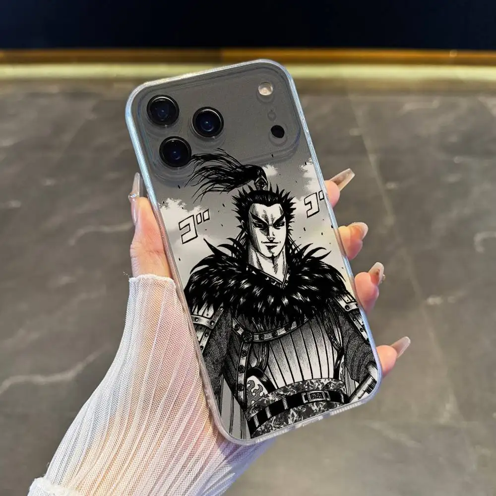 حافظة هاتف كانيكي من المملكة مانغا لهاتف آيفون 17,16,15,14,13,12,11 Pro,Max,Plus,X,XS,XR,SE4,E غطاء ناعم شفاف صغير