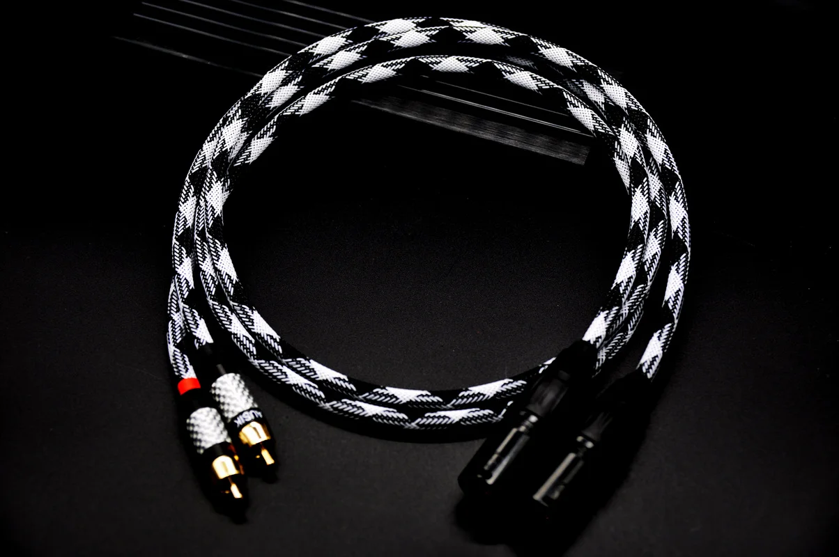 1Pair HIFI RCA To XLR CANARE Audio Cable RCA TO Male / Female XLR Cable  / 0.2m 0.3m 0.5m 1m 1.5m 2m 3m 5m / AUSIK AS026