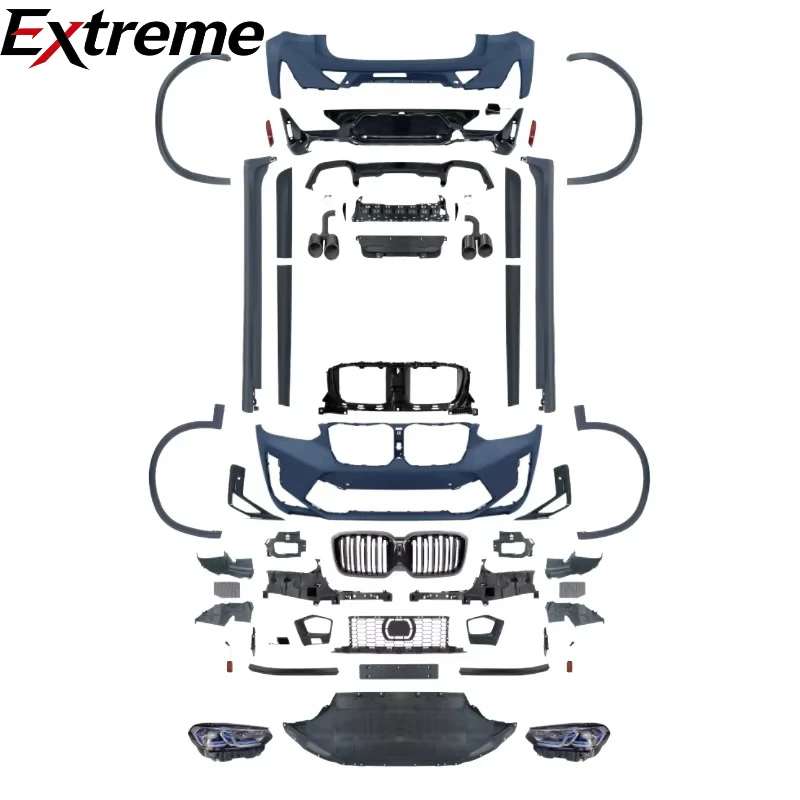 Tegarry X4 G02(18-21) Upgrade to X4M(2022+) old to new Body Kits Front and Rear Bumper Assemblies for BMW 2018 2019 2020 2021