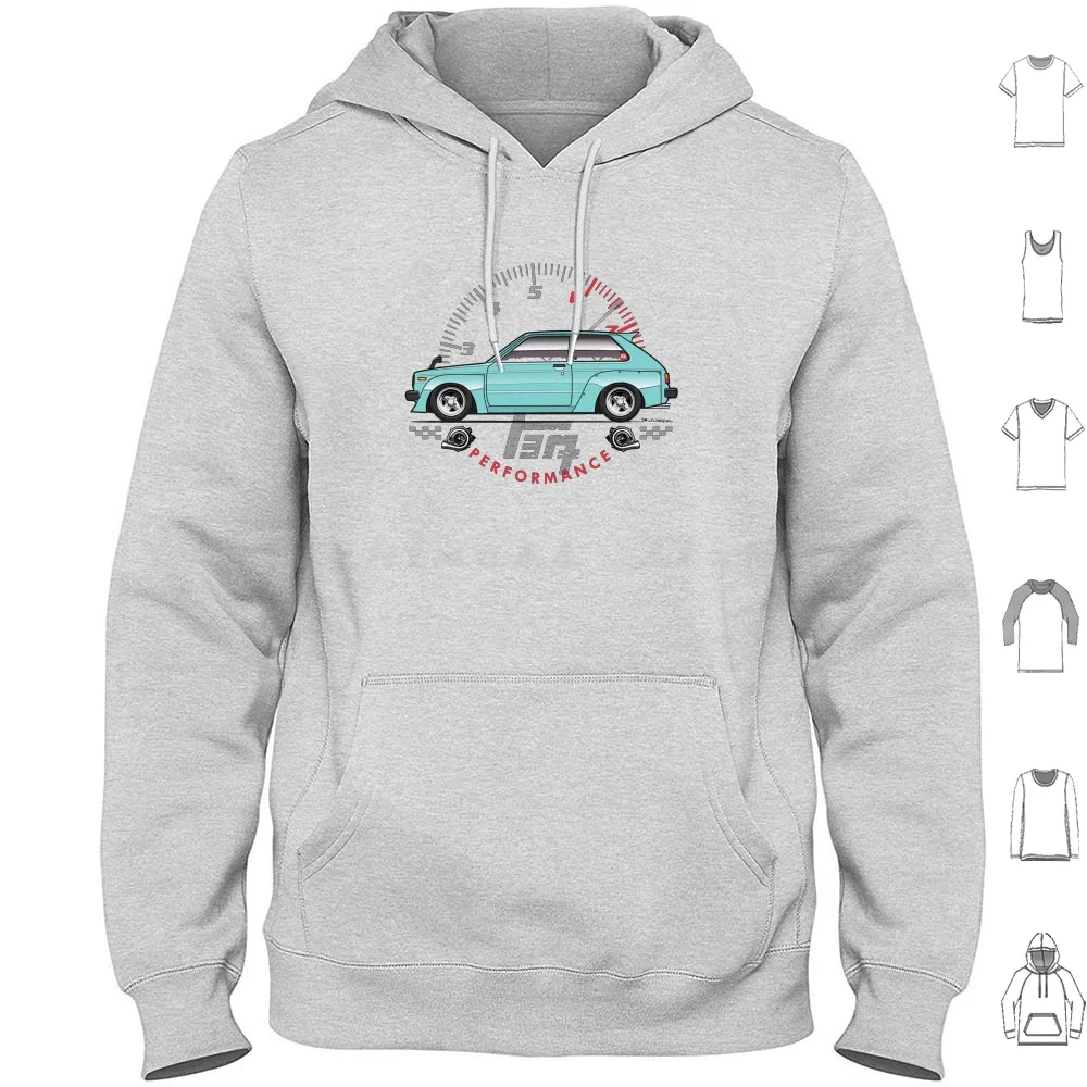 Aqua Performance Hoodie cotton Long Sleeve 81 1981 82 1982 83 1983 84 1984 Starlet 1000 Dx Xl Gl Se 3 Door 5 Door Kp60 Kp61