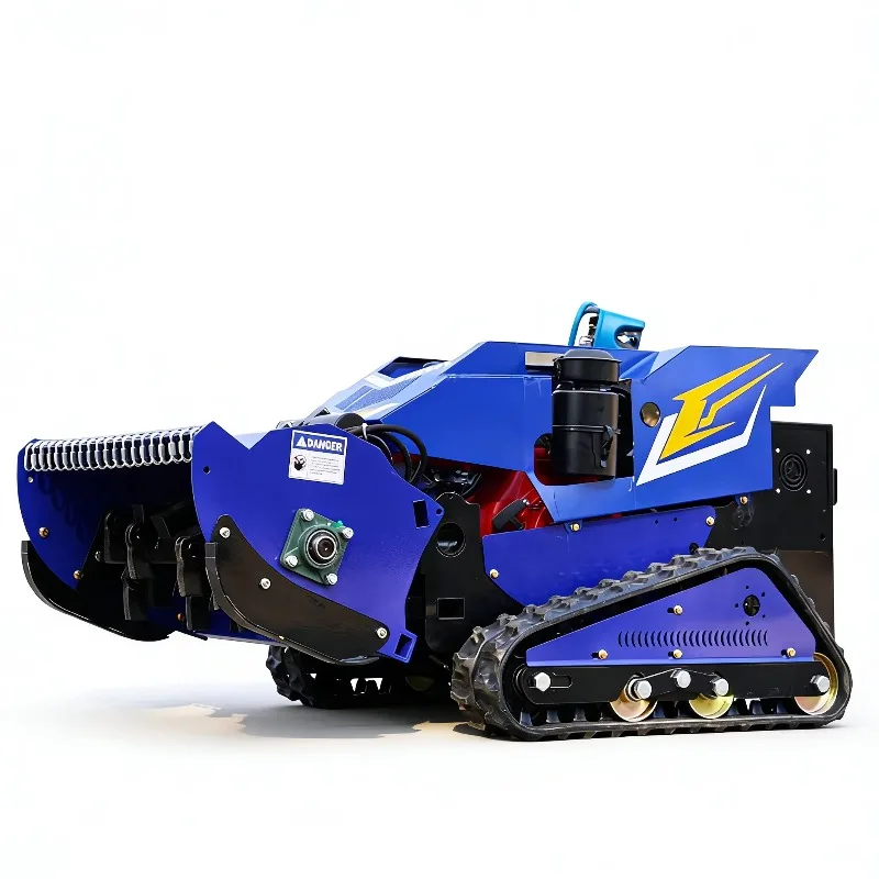 Intelligent Wireless Remote Controlled Flail Mower Portable Self Propelled Robotic Lawnmower for Agricultural Forestry Home Use