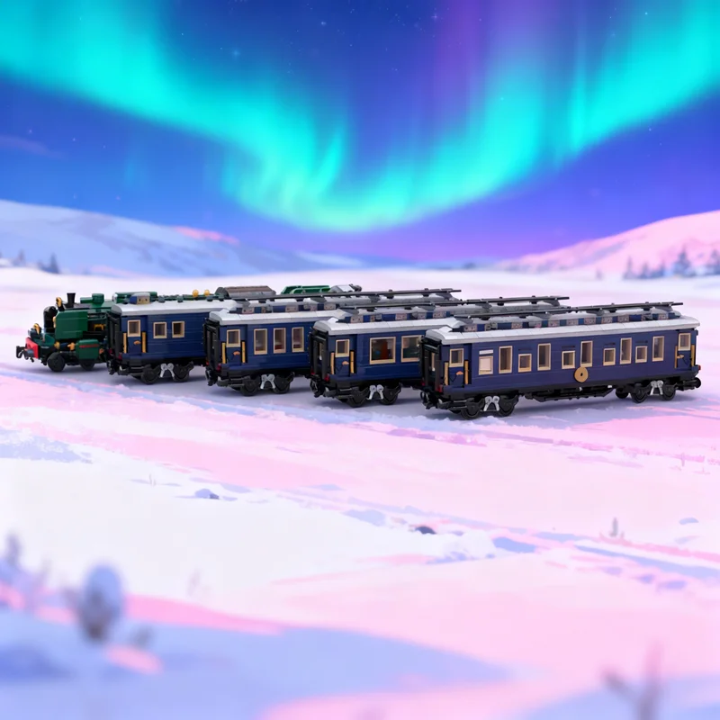 

4899pcs MOC Orient Express Train Model Building Blocks DIY Gift Creative Collectible Display Decor Premium Adult Kids Desk Home