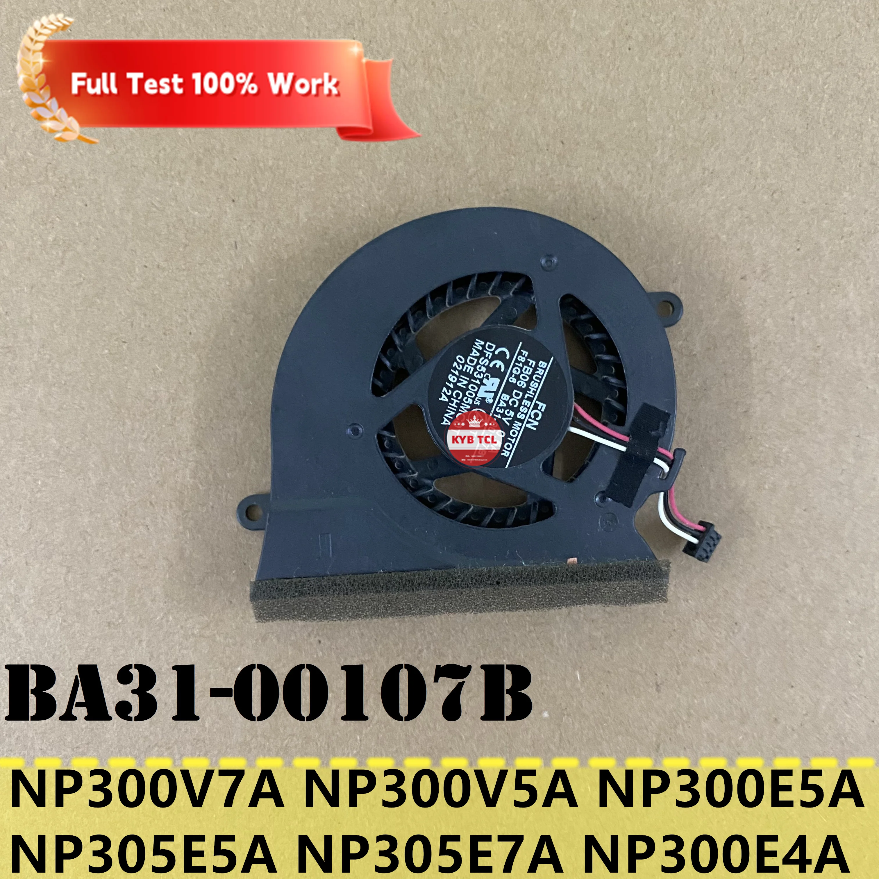 Ventilador para Notebook Samsung BA31-00107B (Modelos NP300V5A, NP305, NP305E, 300E4A, NP300E5A, NP300E7A, NP305E5A, 300V4A, NP300E5C, NP300E4A, NP305E7A)