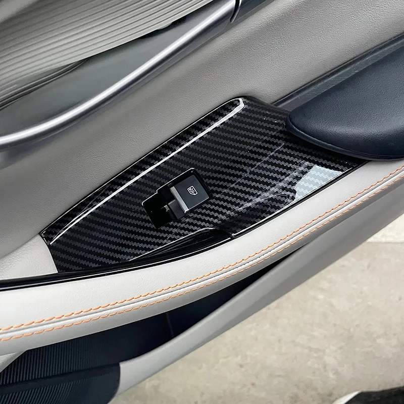 

Car Styling Window Glass Lifting Buttons Frame Decoration Cover Trim For BYD Song PLUS 2023 LHD Interior Accessories