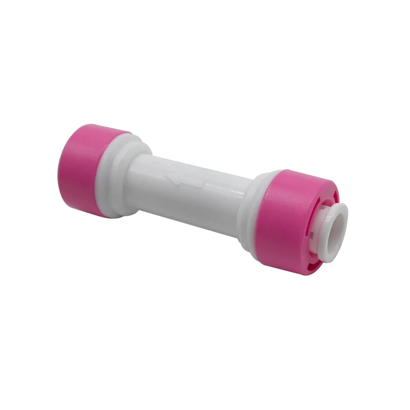 Water Elbow Straight Check Valve RO Quick Coupling Fitting 1/4'' Hose 1/8'' Male Reverse Osmosis System Plastic Pipe Connector