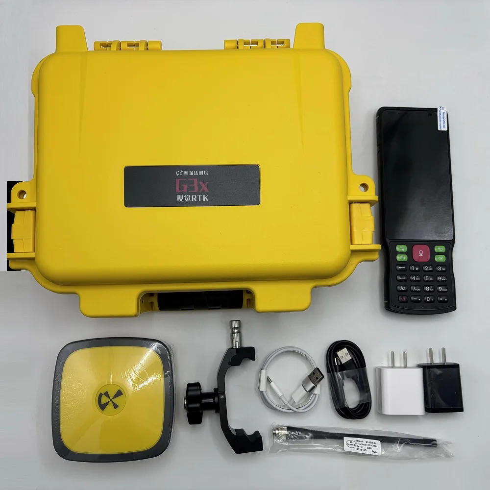 G3x Dual-Camera RTK International Version with Built-in Mainstream Protocols Rover Station IP67 Rated 1408 Channels 8-12km Range
