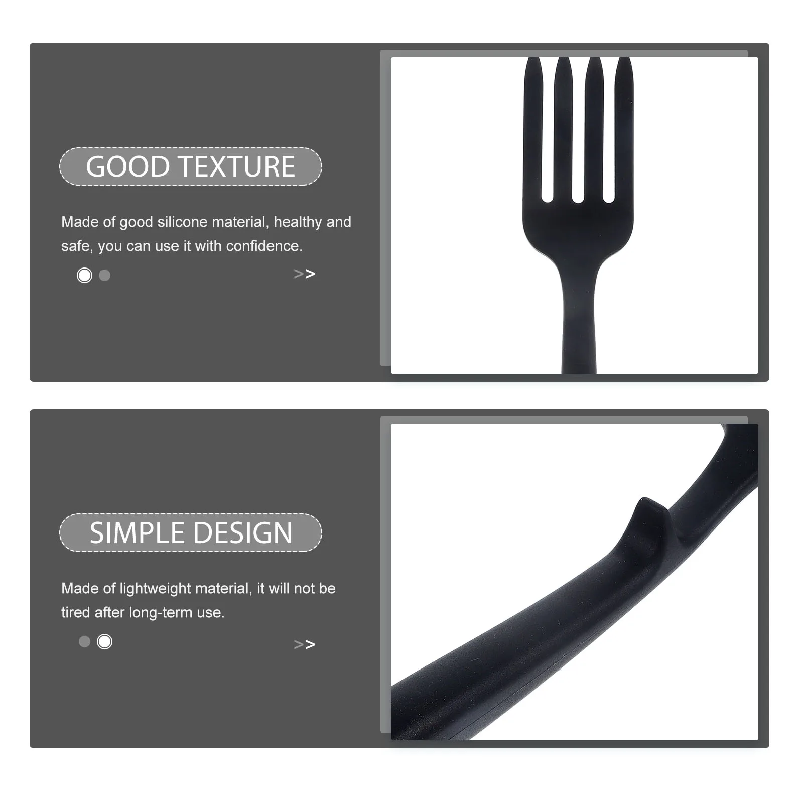 

1 Piece Silicone Cooking Fork Heavy Duty Flexible Fork for Hot Oil Non Scratch Kitchen Tool Ideal for Stirring Spaghetti Salad