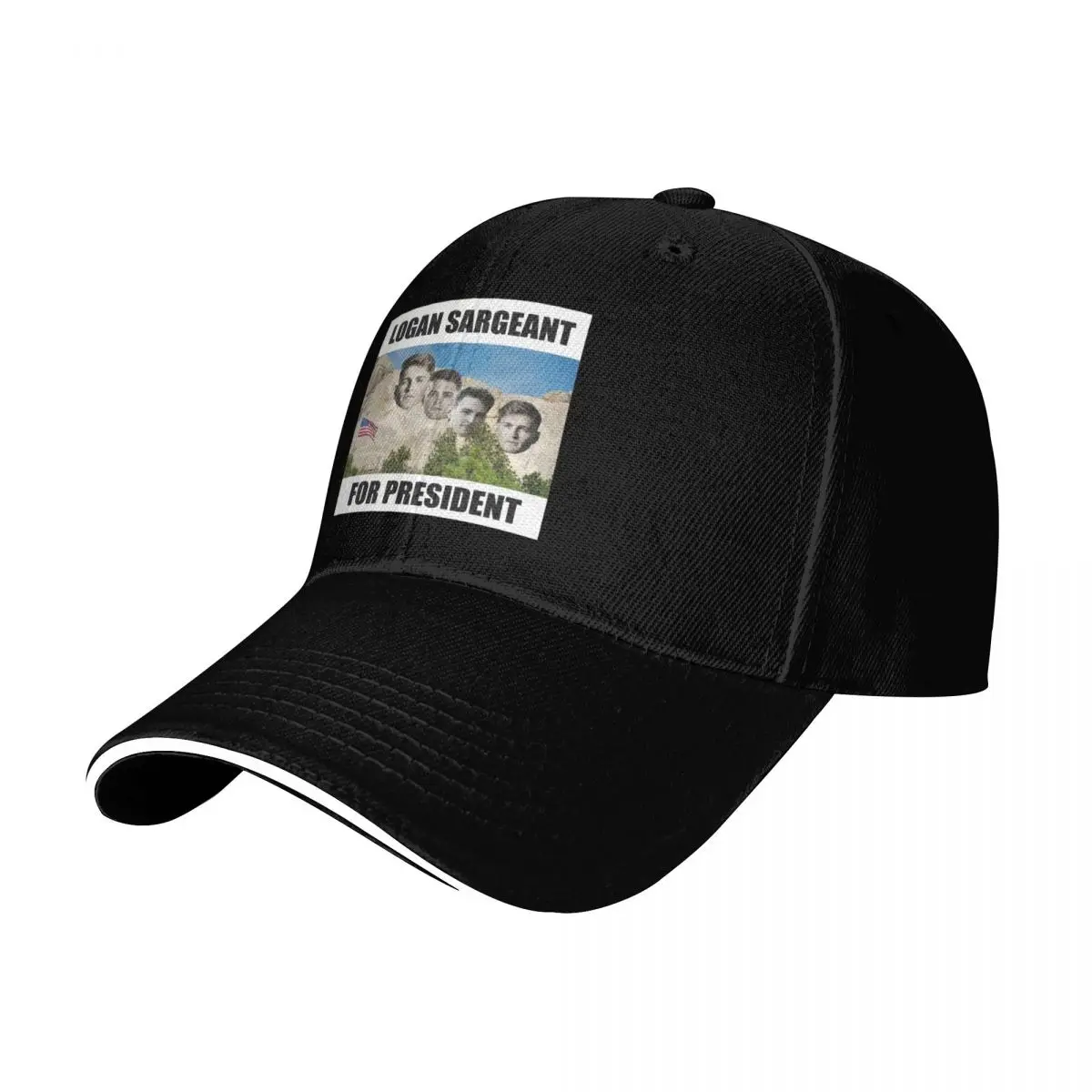 F1 Driver Logan Sargeant for President - On Mount Rushmore Baseball Cap Sun Cap black Mens Tennis Women's