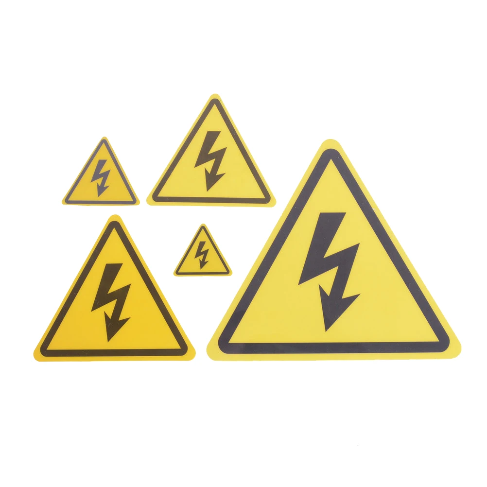 2 Stück Gefahren-Hochspannungs-Elektrizitäts-Warnschild-Sicherheitsaufkleber – Detail 1