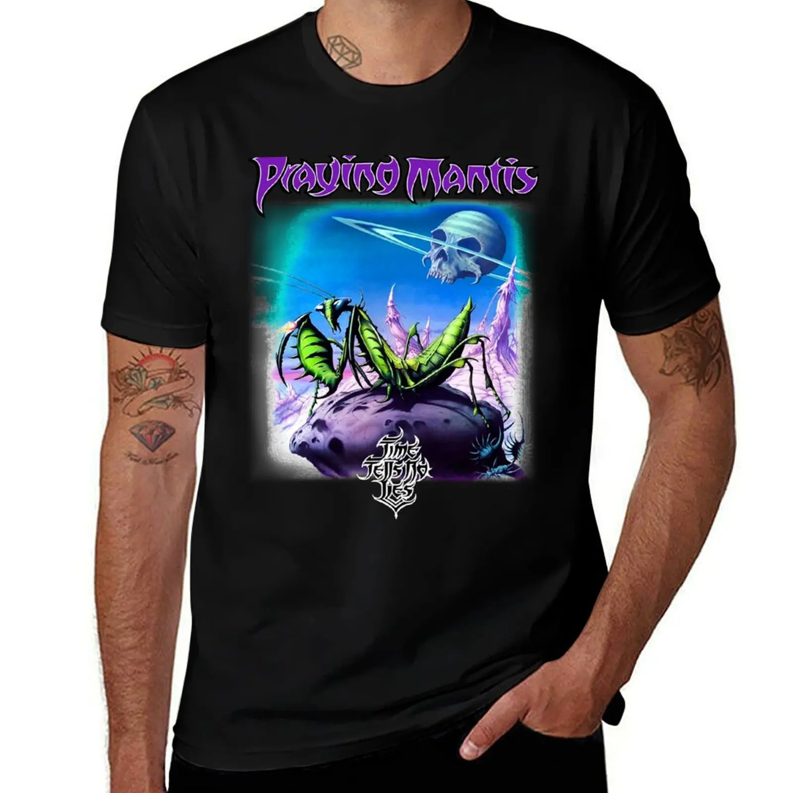 Praying Mantis - Time Tells No Lies Classic Old School UK NWOBHM Heavy Metal T-Shirt t shirt custom print T-Shirt